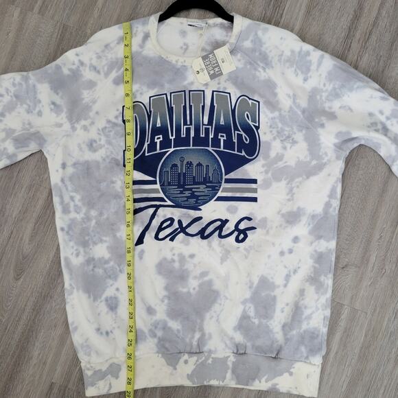 Dallas Texas by Where I'm From tie dye crewneck sweatshirt Size L - Picture 8 of 11